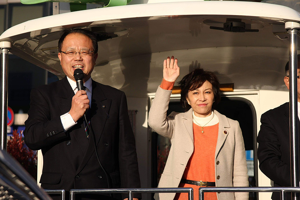 岡山県議会議員三期目当選