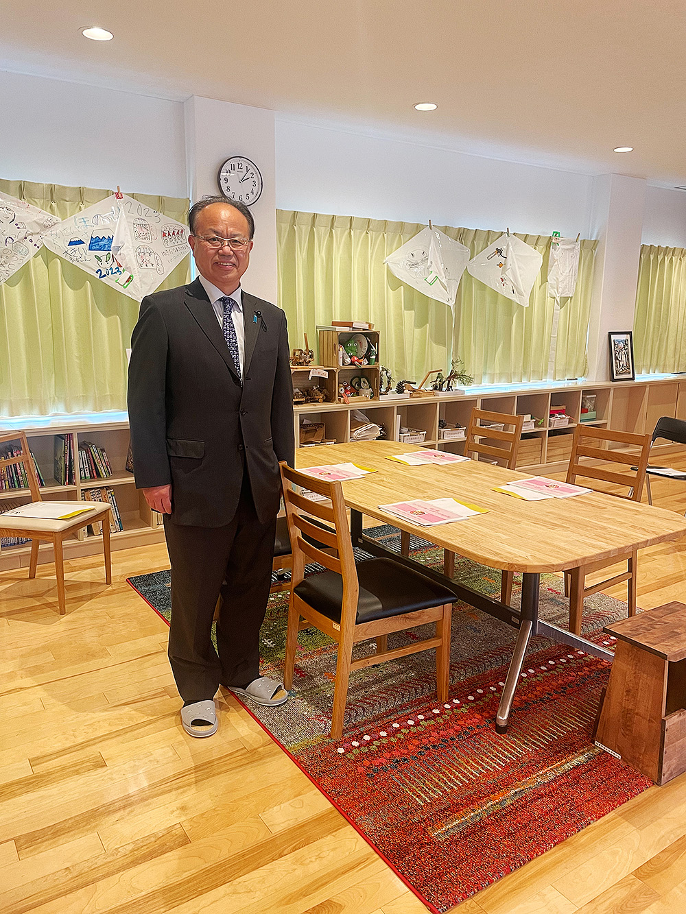 岸田首相の奈義町視察に同行