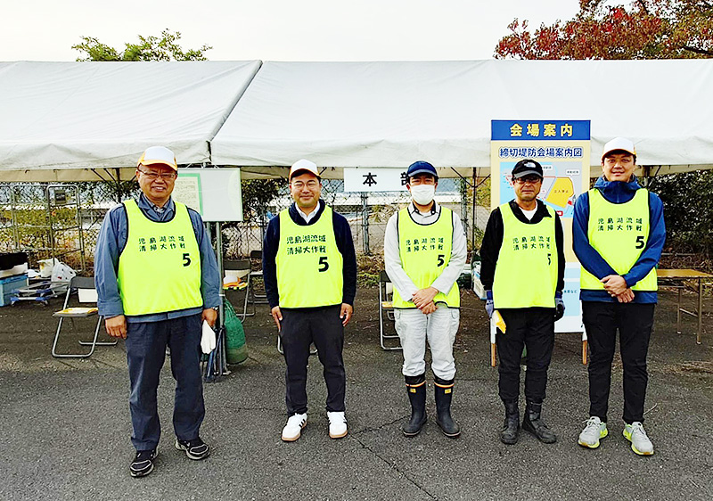 児島湖一斉清掃に参加